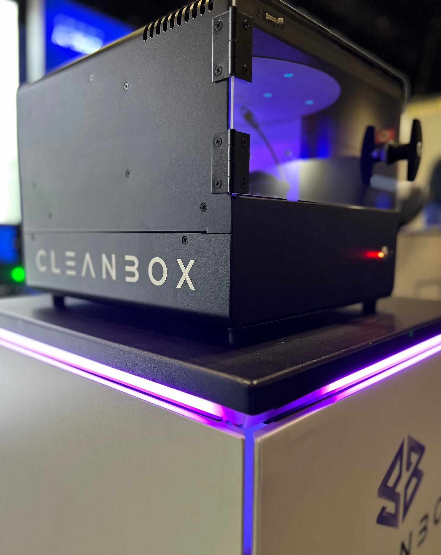 Cleanbox OmniClean side view with logo