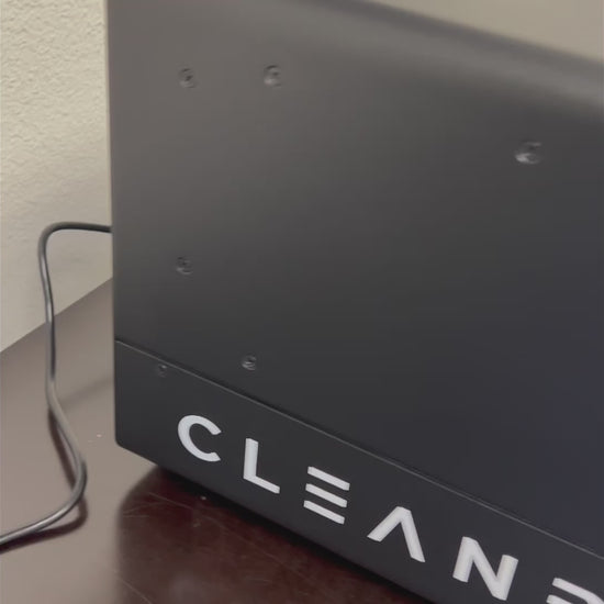 Cleanbox OmniClean first look video showing a variety of different objects being decontaminated by the UVC LED light