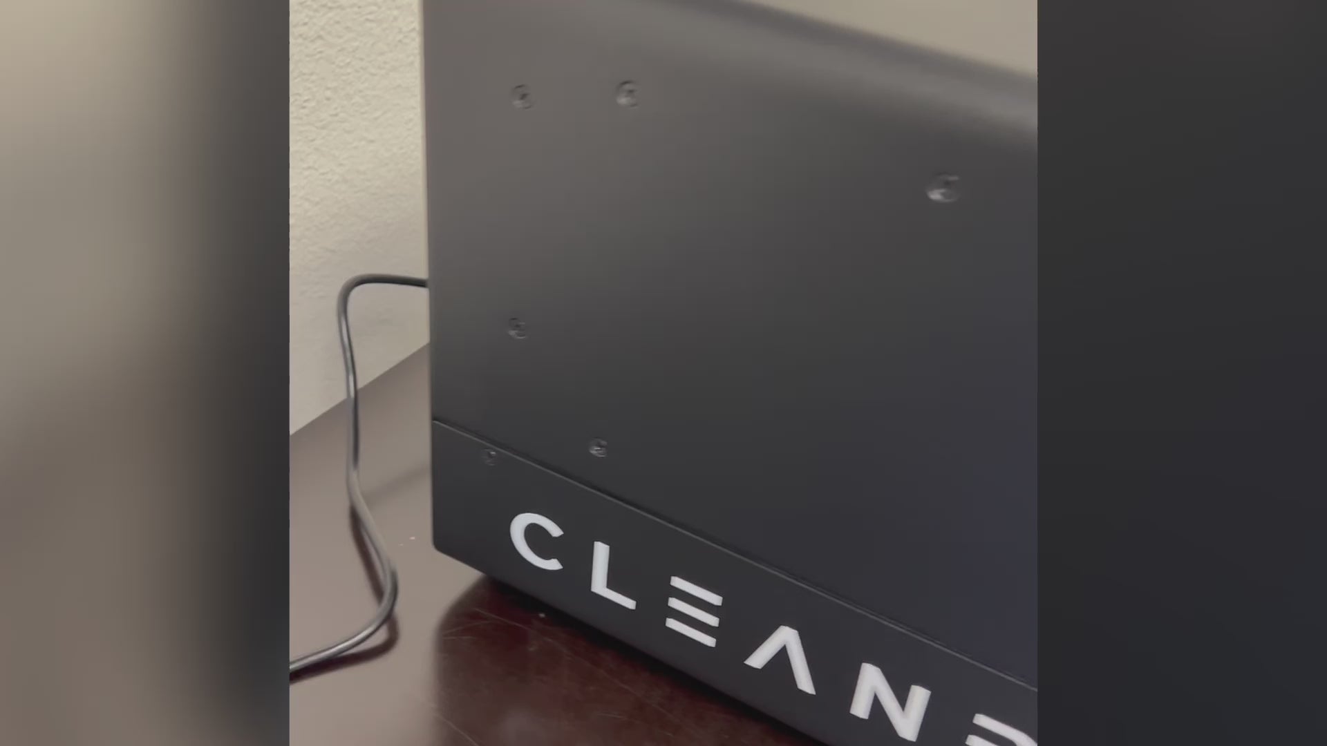 Cleanbox OmniClean first look video showing a variety of different objects being decontaminated by the UVC LED light